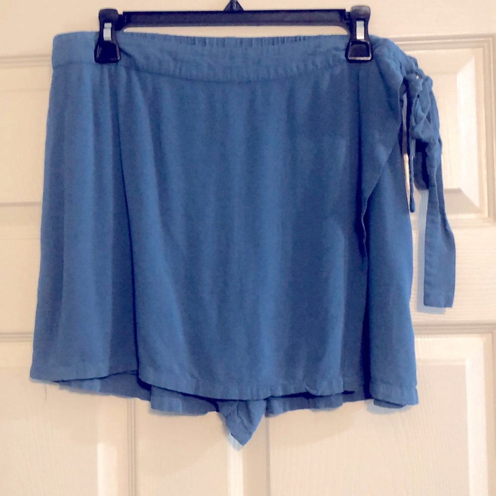 True Craft Blue Wrap Skort XL